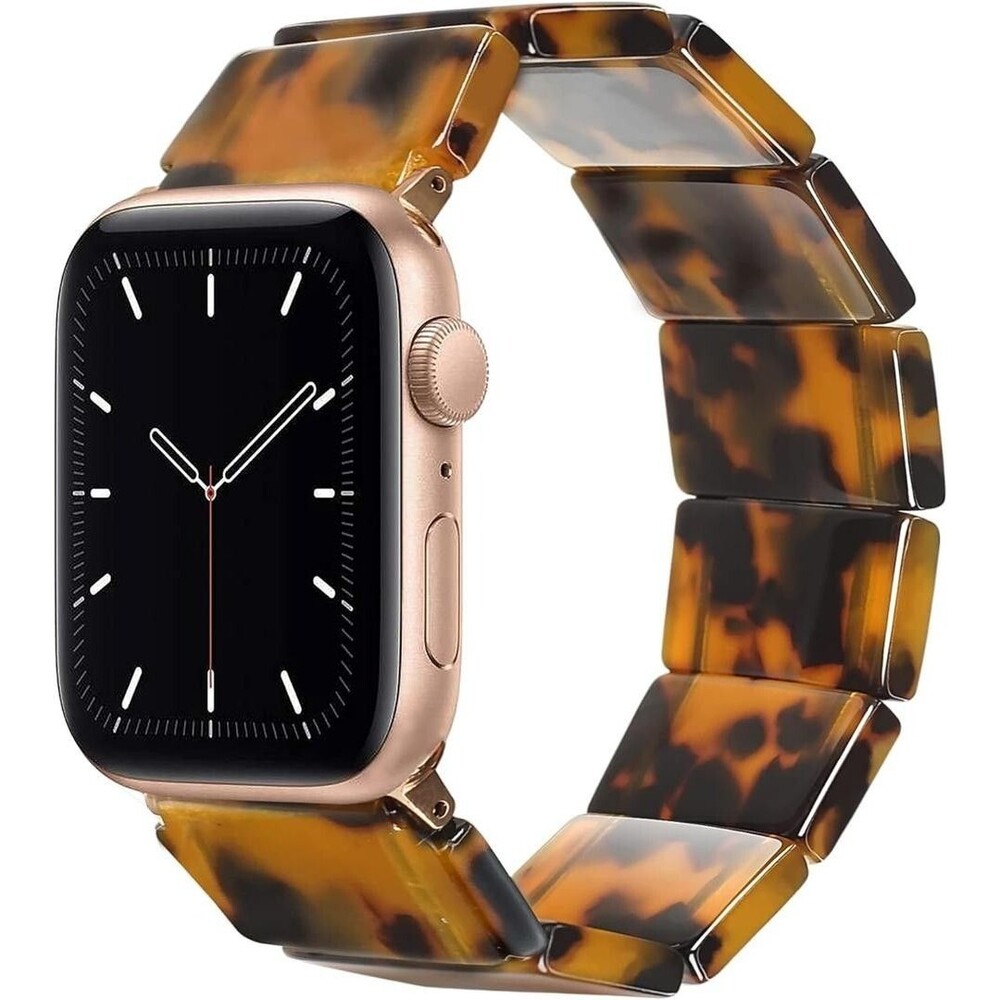 Heesch Upgraded Stretchy Resin Watch Band Compatible with Apple Watch for Women,